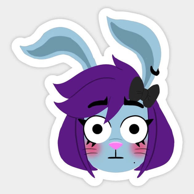 Bloopmoji: Veronica Rabbit (Flushed face) Sticker by BloopADoop